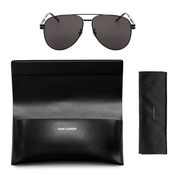 Saint Laurent Aviator Sunglasses SLM53 001 60 display picture 2